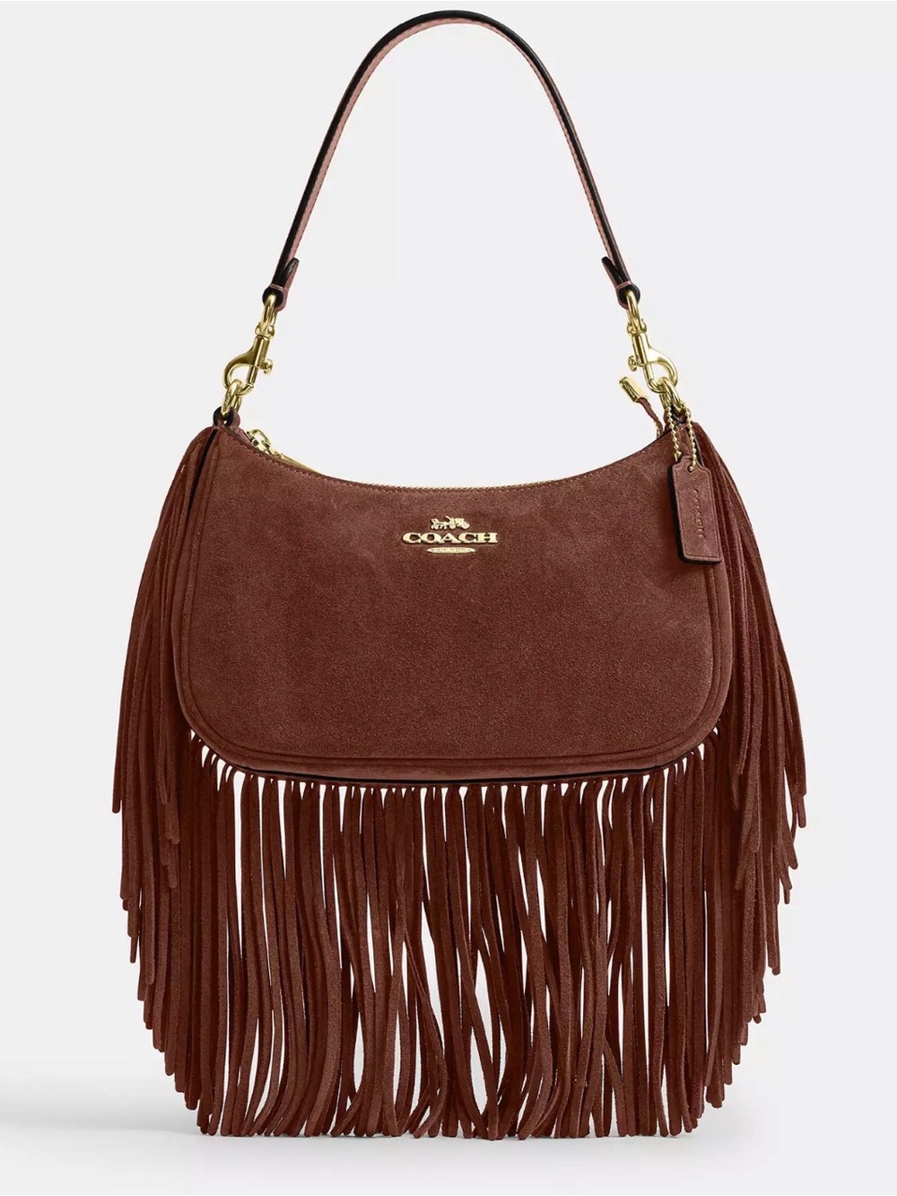 Coach Fringe Suede Teri Bag - New